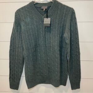 Daniel Bishop Cashmere Xanadu Cable Knit Pullover Sweater Mens Size Small NWT